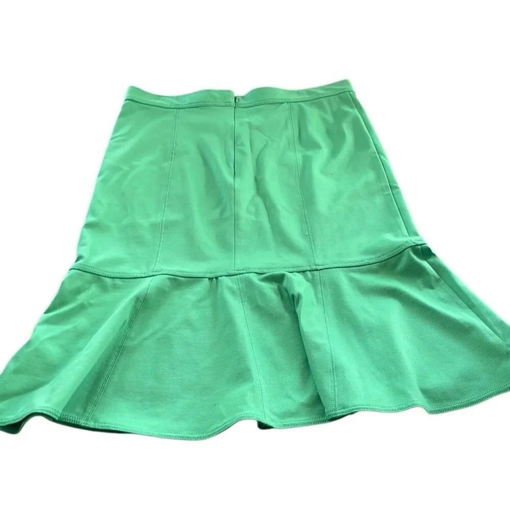 Ann Taylor Green flounce skirt size 12